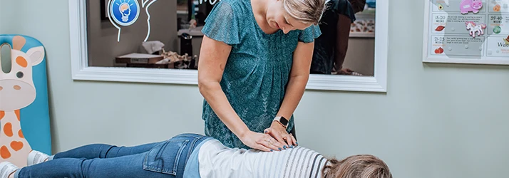 Chiropractor Wilson NC Beth Liles Adjusting Back
